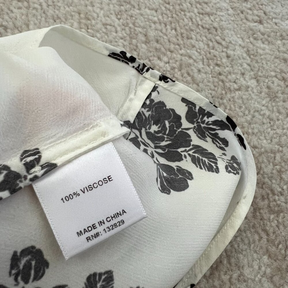 House of Harlow 1960 Black & White Floral Maxi Skirt - Picture 11 of 12